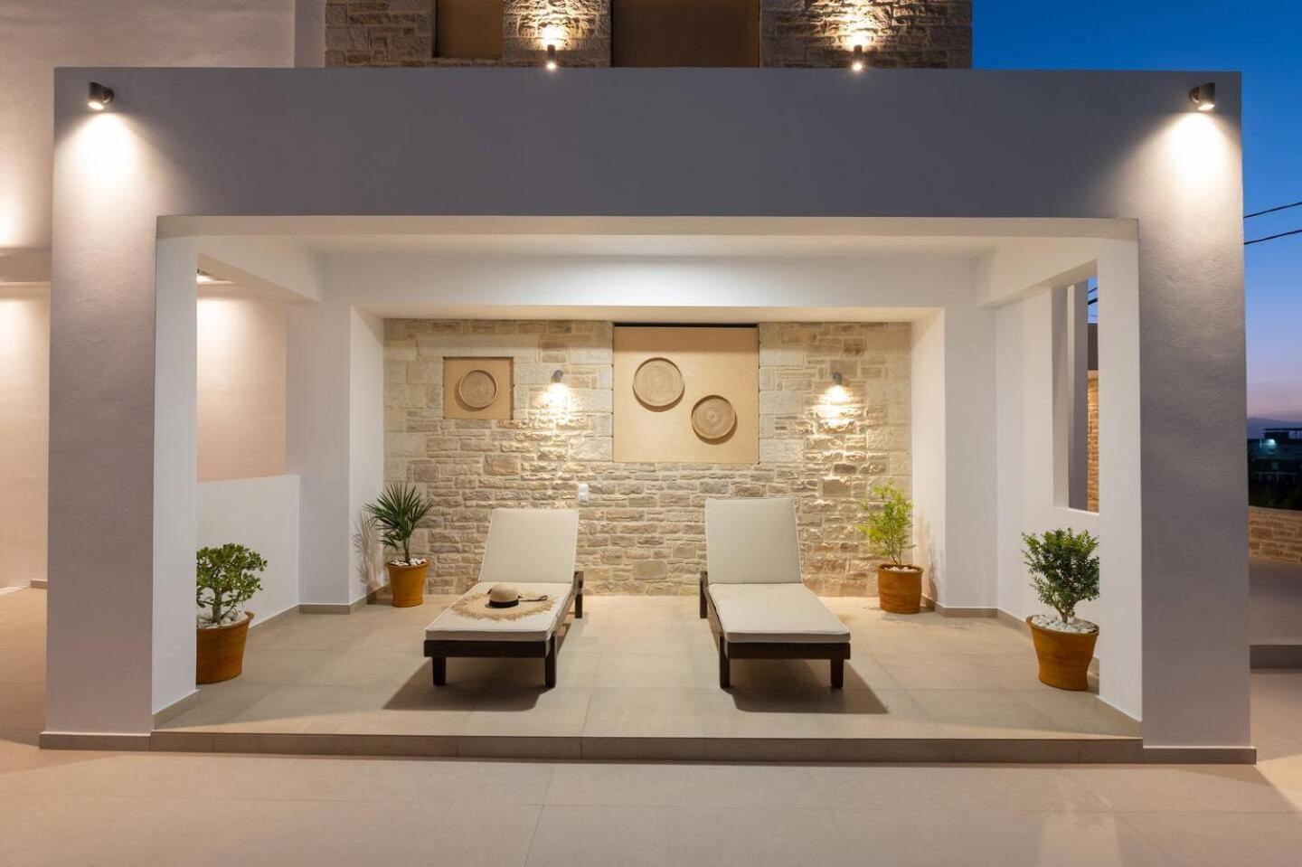 Ammokrinos Luxury Homes,150M From The Beach Kalamaki  Exterior foto
