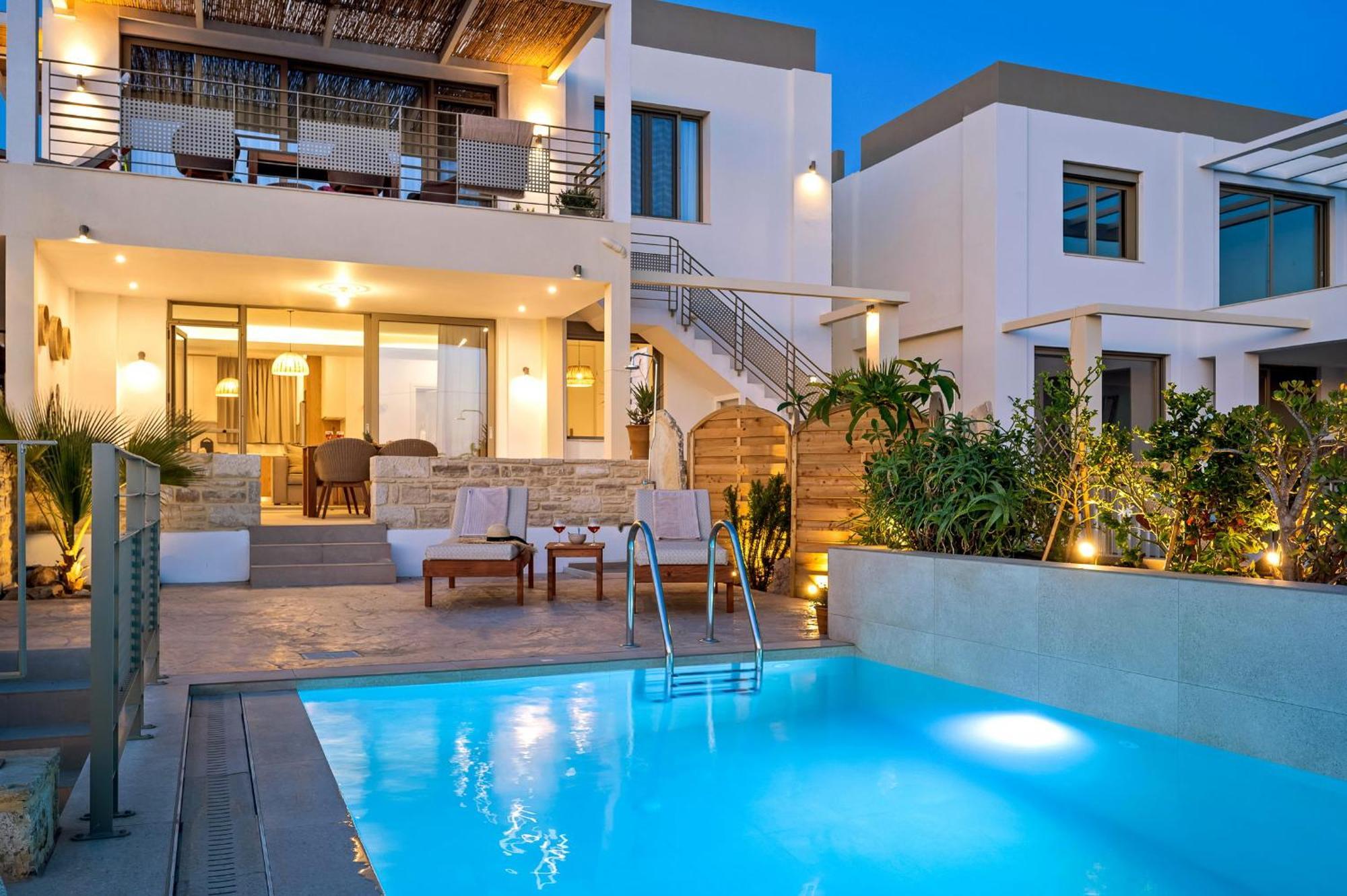 Ammokrinos Luxury Homes,150M From The Beach Kalamaki  Exterior foto