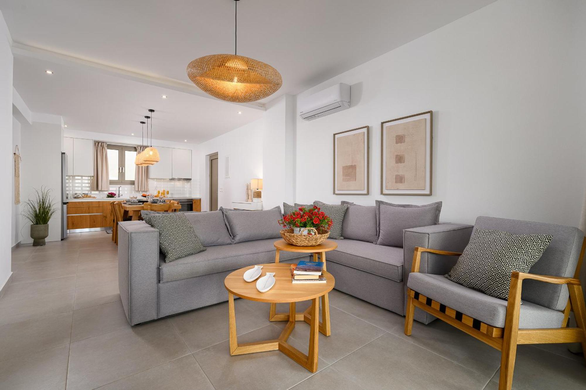 Ammokrinos Luxury Homes,150M From The Beach Kalamaki  Exterior foto