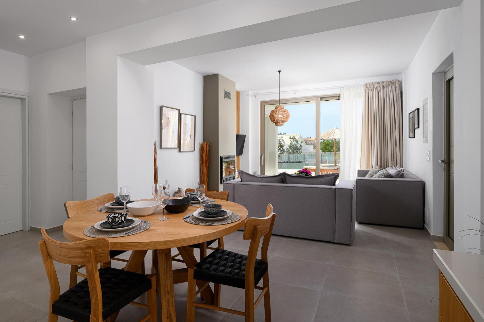 Ammokrinos Luxury Homes,150M From The Beach Kalamaki  Exterior foto