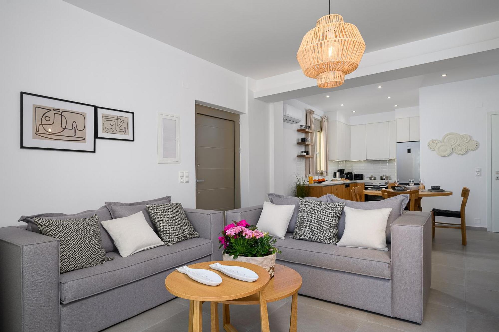 Ammokrinos Luxury Homes,150M From The Beach Kalamaki  Exterior foto